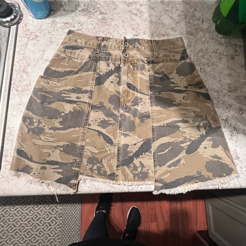 Camo Miniskirt